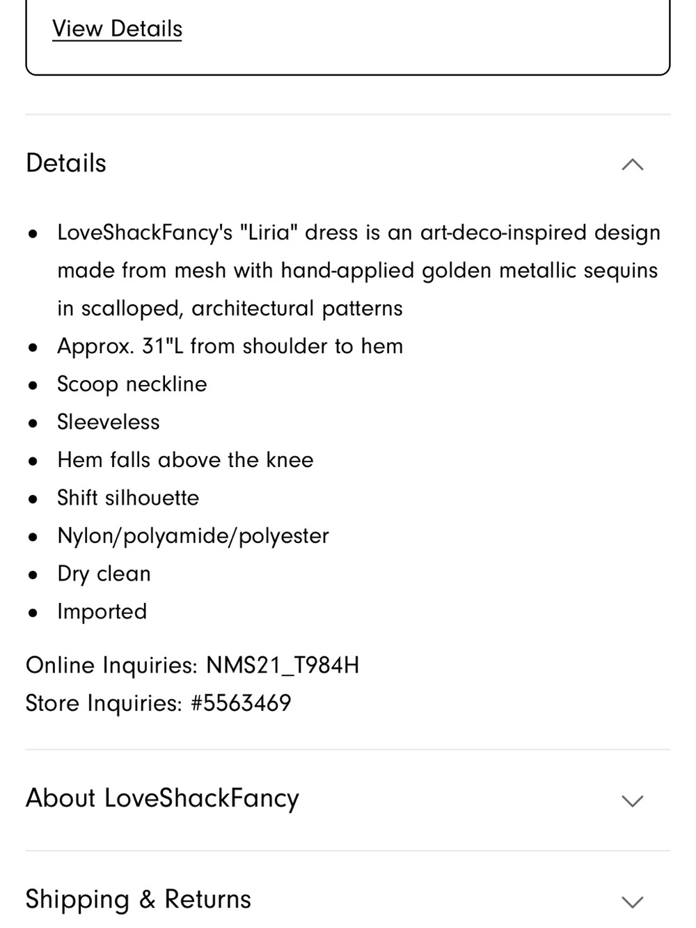 LoveShackFancy Liria Sequined Mini Dress - Pink Sequin - Picture 5 of 5